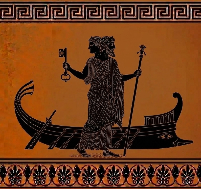 Jano — figura de cerámica romana con dos caras