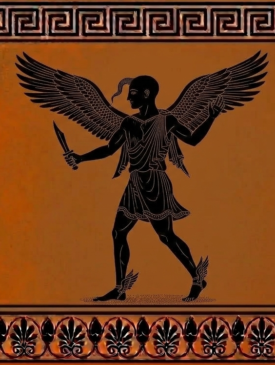 Kairós — figura de cerámica ática